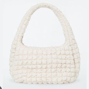 NWT COS OVERSIZED QUILTED CROSSBODY BAG Ivory Cream